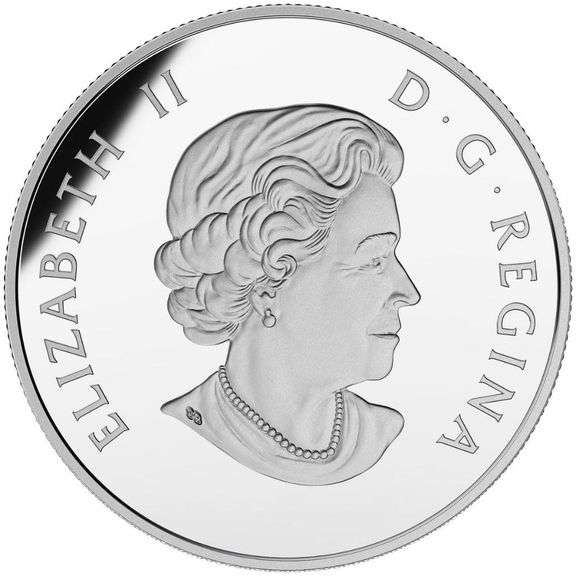 RCM Fine Pure Silver Canoe Across Canada $10 Coin