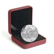 RCM Fine Pure Silver Canoe Across Canada $10 Coin