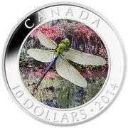 1/2 oz. Fine Silver Hologram Coin - Green Darner Dragonfly - Mintage: 10,000 (2014)