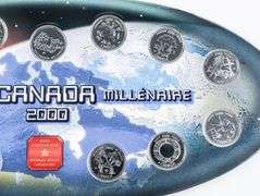 RCM 1999/2000 Official Release Millennium Coin Displays -Folio