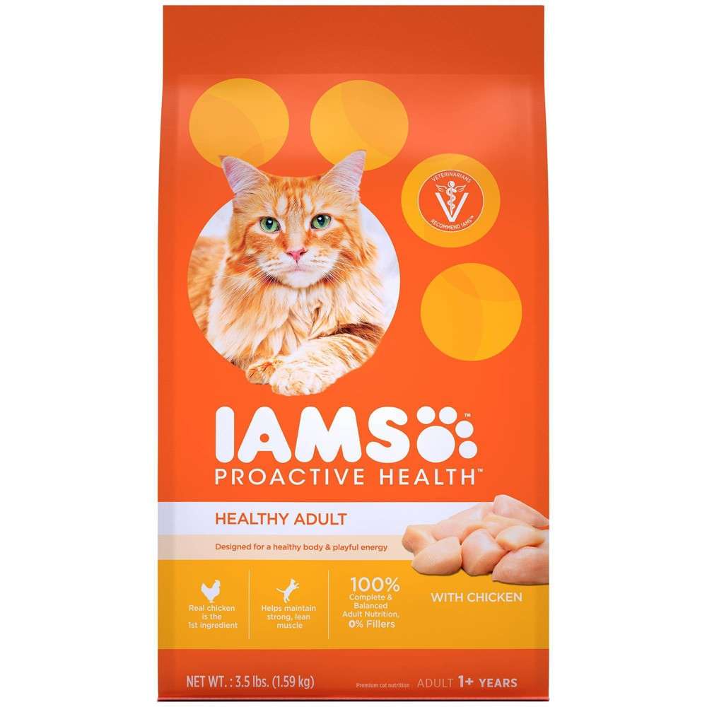 Iams Proactive Health Adult Original with Chicken Dry Cat Food - 3.5 Lb Bag