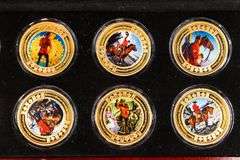 Bradford Exchange - RCMP 24kt Gold Plated  10 Proof Coin Collection (Non Monetary) Issue -$599.95