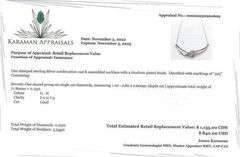 925 Sterling Silver Diamond Necklace - Appraisal $1135.00