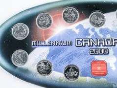 RCM 1999/2000 Official Release Millennium Coin Displays -Folio