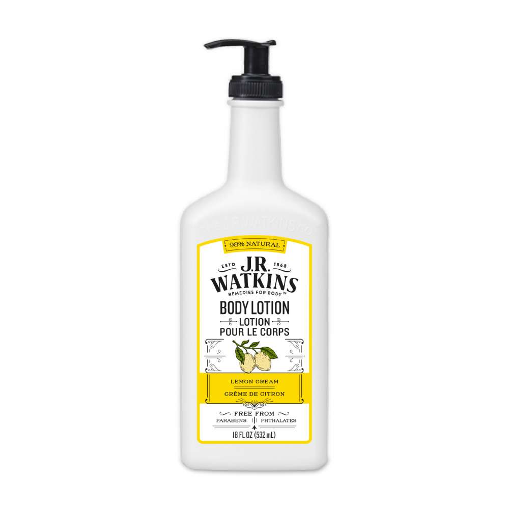 J.R. Watkins Moisturizing Body Lotion Pump Lemon Cream