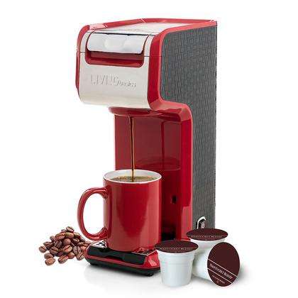 Cafetière Simple Portion 2 En 1, Rouge