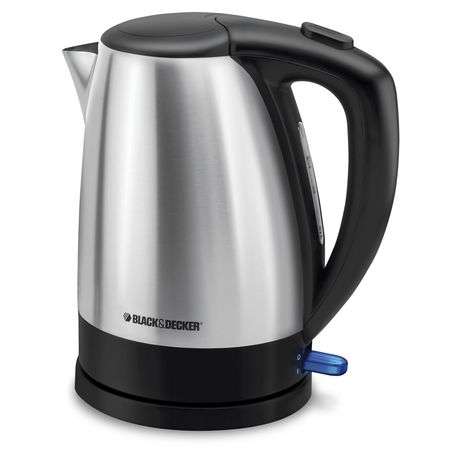Black+Decker Black + Decker 1.7L Electric Kettle in Stainless Steel, Ke1518sd Stainless Steel