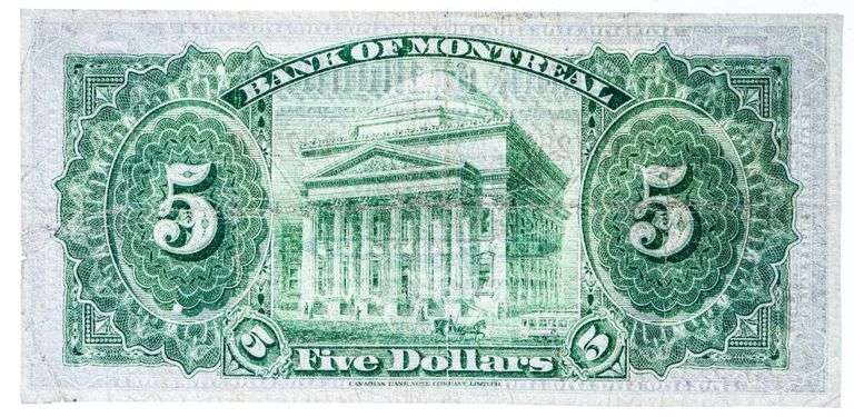 Bank of Montreal 1939 $5
