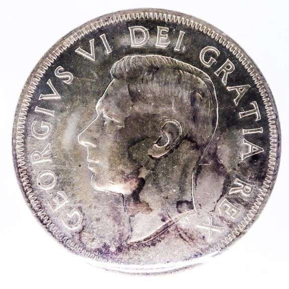Canada, 1949 Silver Dollar MS62 ICCS