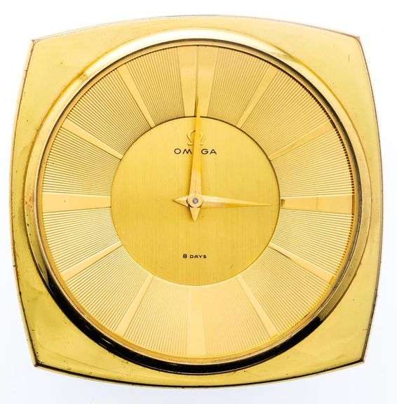 Estate Omega Table Clock w/8 Day Movement, Circa 1960's  Listing - $1400.00 US