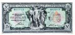 The Canadian Bank of Commerce 1917 $5