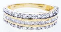 10kt Gold Diamond Ring, -53 Diamonds = .50ct - Appraisal $2230.00