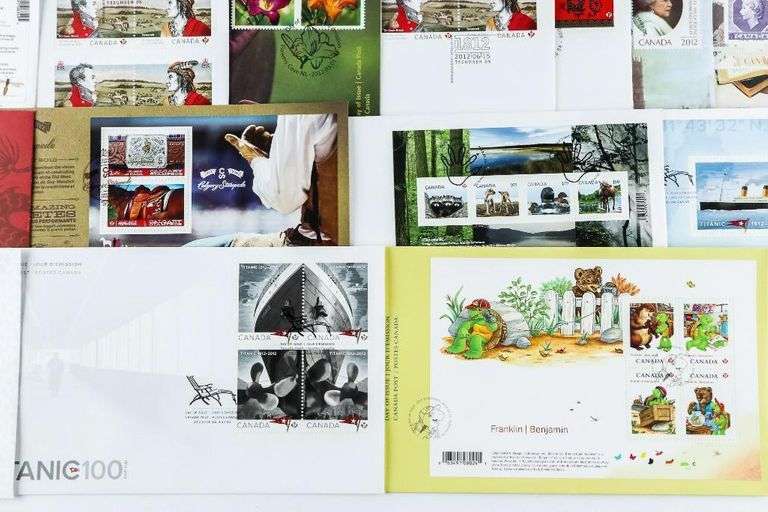 Canada Post - Year 2012 - 47 Envelope First Day Cover/Stamp Collection