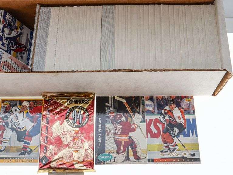 Box Lot of Hockey Cards 500 CT. Box
