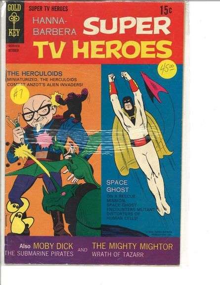 Gold Key Comic Hanna Barbara Super TV heroes (1968-1969) Listing $86.
