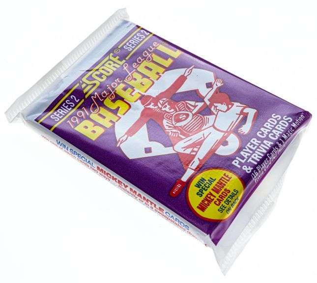 Score Series 2 Box Lot of Unopened Wax Packs Baseball
