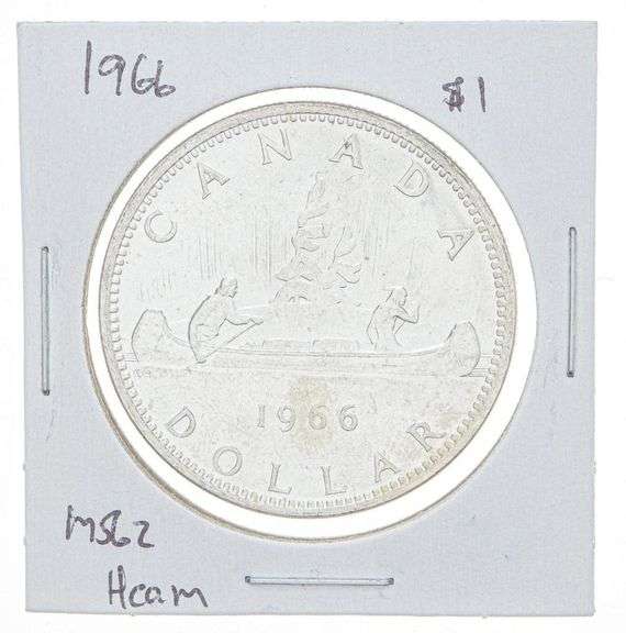 Canada 1966 Silver Dollar MS62