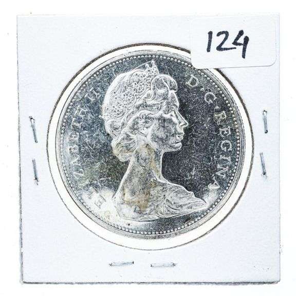 Canada 1962 Silver Dollar Coin EF45