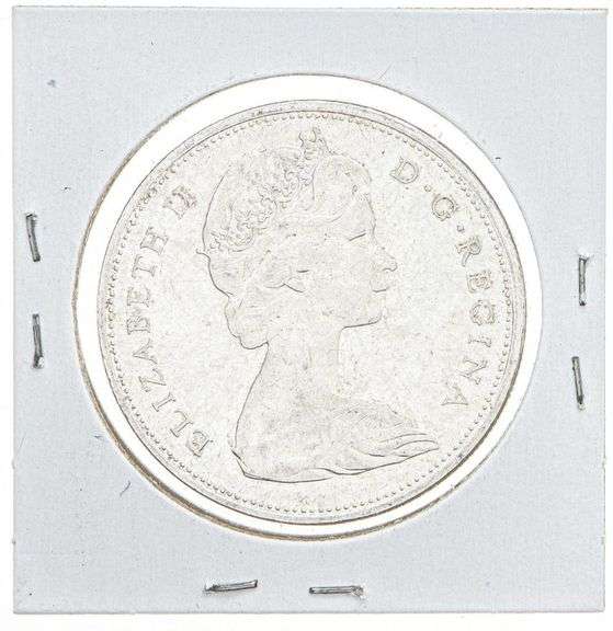 Canada 1965 Silver Dollar 5B P5 MS60 (Cameo)