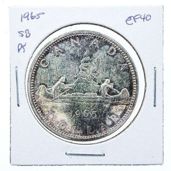 Canada 1965 Silver Dollar Coin EF40