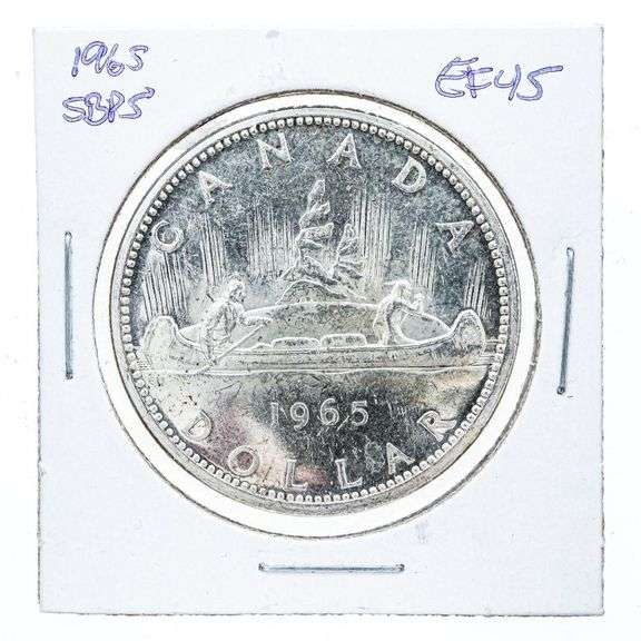 Canada 1962 Silver Dollar Coin EF45
