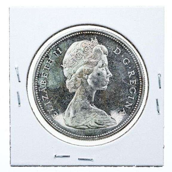 Canada 1967 Silver Dollar Coin MS60