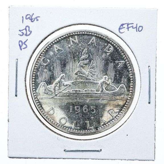 Canada 1965 Silver Dollar Coin EF40