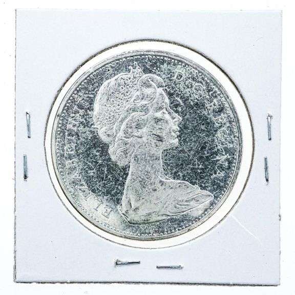Canada 1965 Silver Dollar Coin AU58