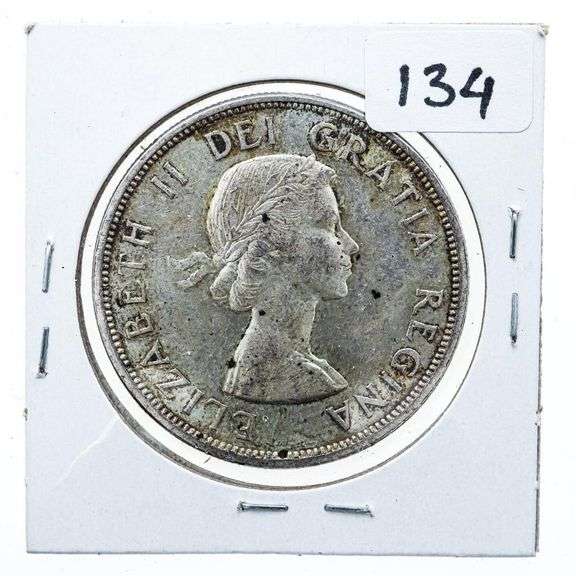 Canada 1961 Silver Dollar Coin VF30