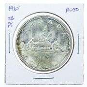 Canada 1965 Silver Dollar Coin AU50