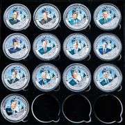 45 Pc Set - US Presidents - .999 Fine Silver Leaf Medallions- Deluxe Storage/Display Case. Includes Trump