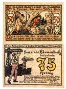 Lot 2 German /Austria "NOTGELD" Emergency Money, Artistic Notes. UNC
