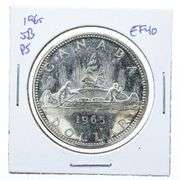Canada 1965 Silver Dollar Coin EF40