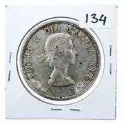 Canada 1961 Silver Dollar Coin VF30