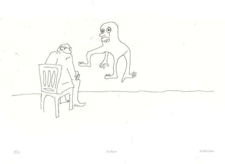 "John Lennon (1940-1980) ""The Patient '' 14x17 Giclee Art Card"