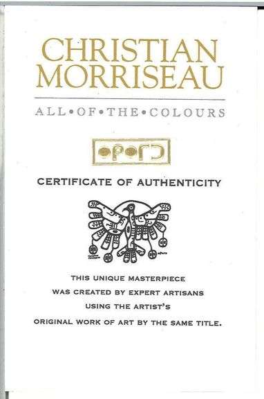 Christian Morriseau (1969-)The Elements Collection - Limited Edition 11 x14 Silver & Gold Leaf Image - "Astral Healer" Low Edition / 100 Only. Hand Signed, Embossed.