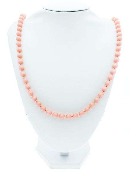 Strand Pink Color Pearls 28" Necklace