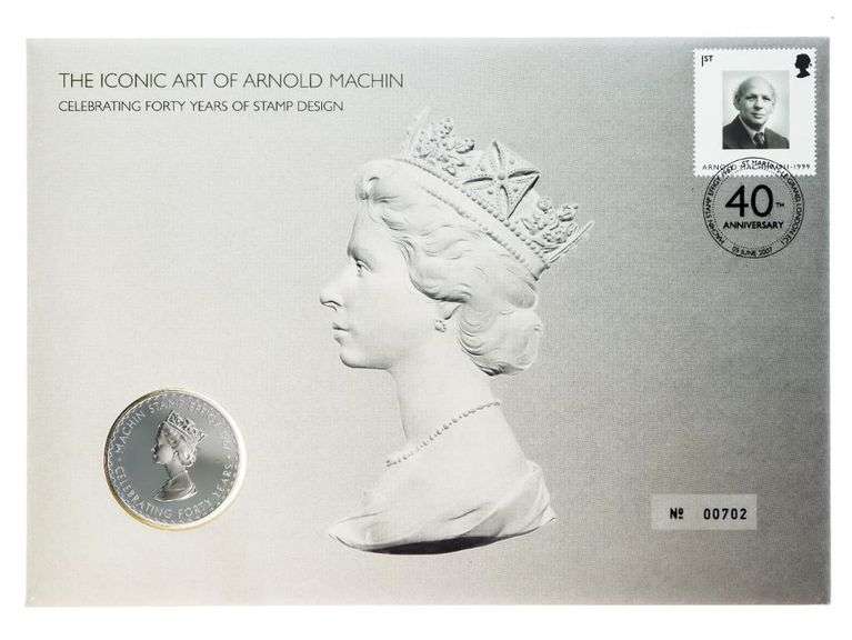 'Royal Mail' First Day Cover & Coin(s)- The Iconic Of Arnold Machin