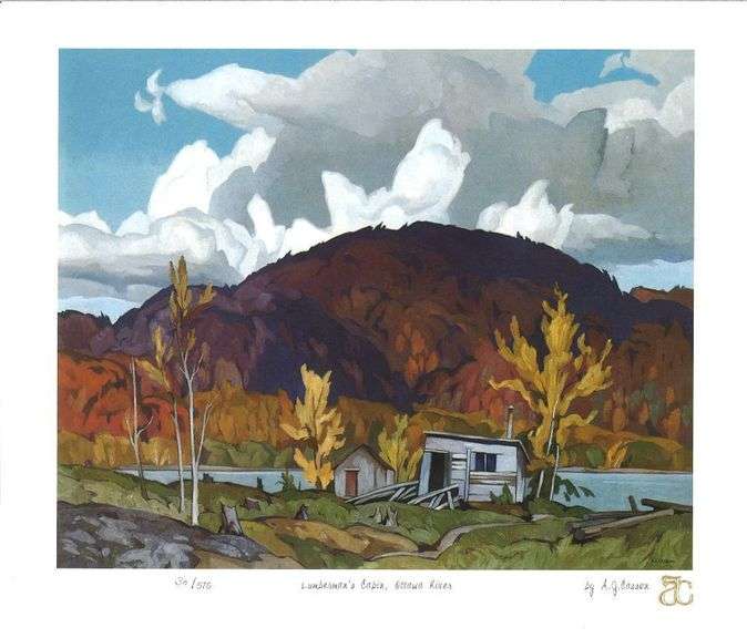 "A.J. Casson (1898-1992) Madawaska Vista 4 x Matched Folio Images 11x14 Giclee's LE"