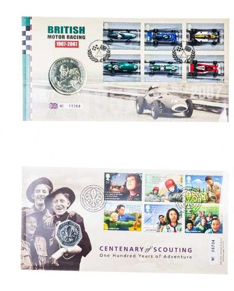 Lot 2 'Royal Mail' First Day Cover, Stamp & Coin Issues