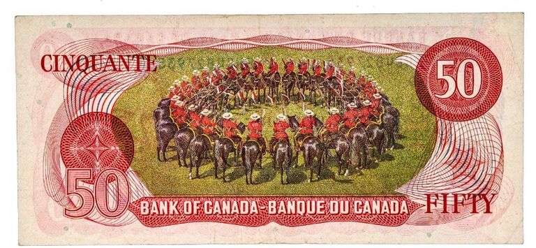 Bank of Canada 1975 $50 - RCMP Formation
