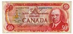 Bank of Canada 1975 $50 - RCMP Formation