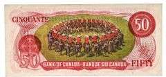 Bank of Canada 1975 $50 - RCMP Formation