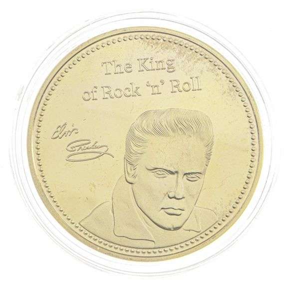 Elvis 24kt G.P. Medallion w/Display