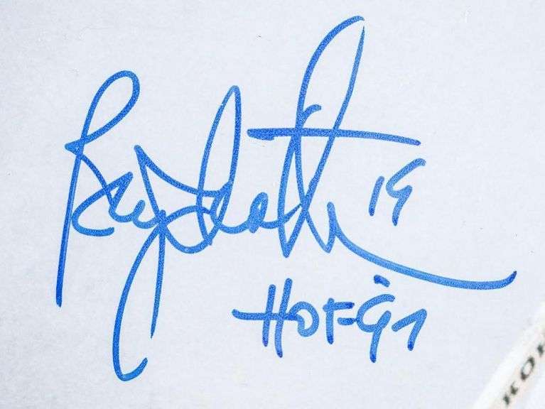 Bryan Trottier 8 x 10 Photo Signed HOF 97 Inscript