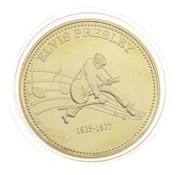 Elvis 24kt G.P. Medallion w/Display