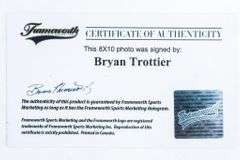 Bryan Trottier 8 x 10 Photo Signed HOF 97 Inscript