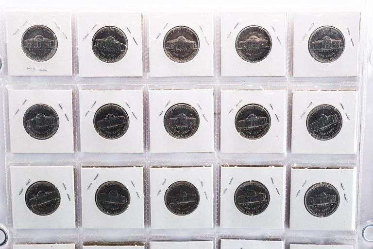 Lot 60 USA Five Cents 1970's - 1990's
