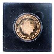 Air Canada Center First Game Toronto Maple Leafs Medallion - .999 Fine Silver w/ Gold Overlay