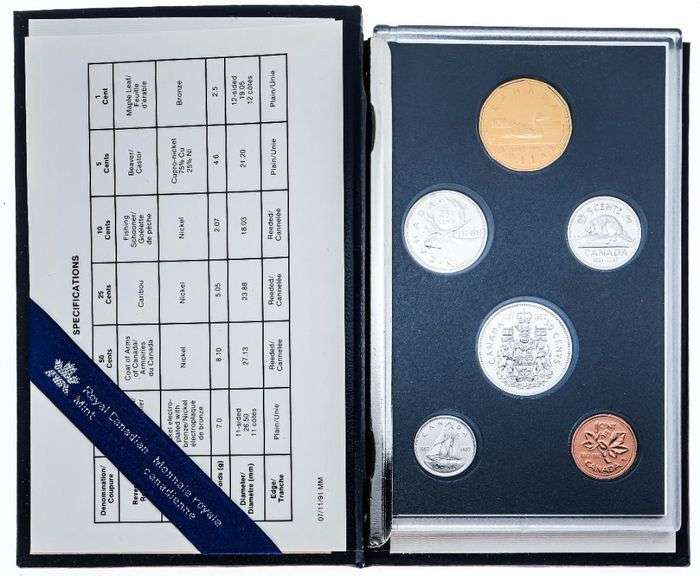 Canada 1867-1992 Specimen Mint Coin Set